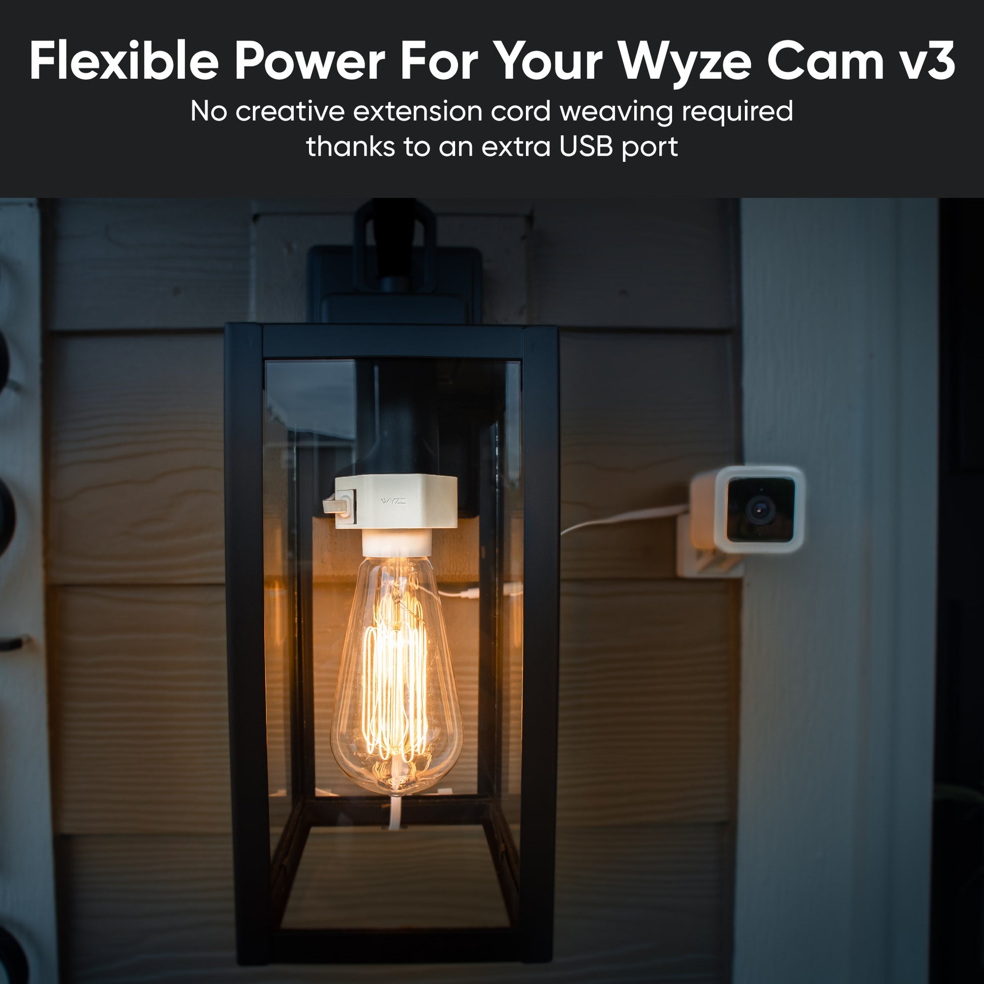 Is there a way to fit a Wyze cam into a light plug? - Power