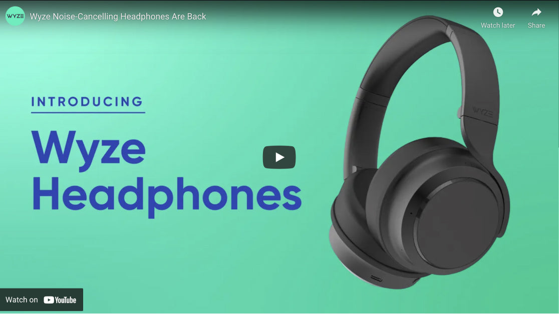 Wyze headphones with active noise canceling new arrivals