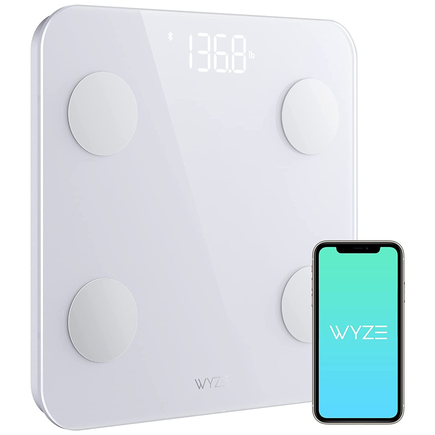 Smart scale by WYZE tracks your weight and body fat 