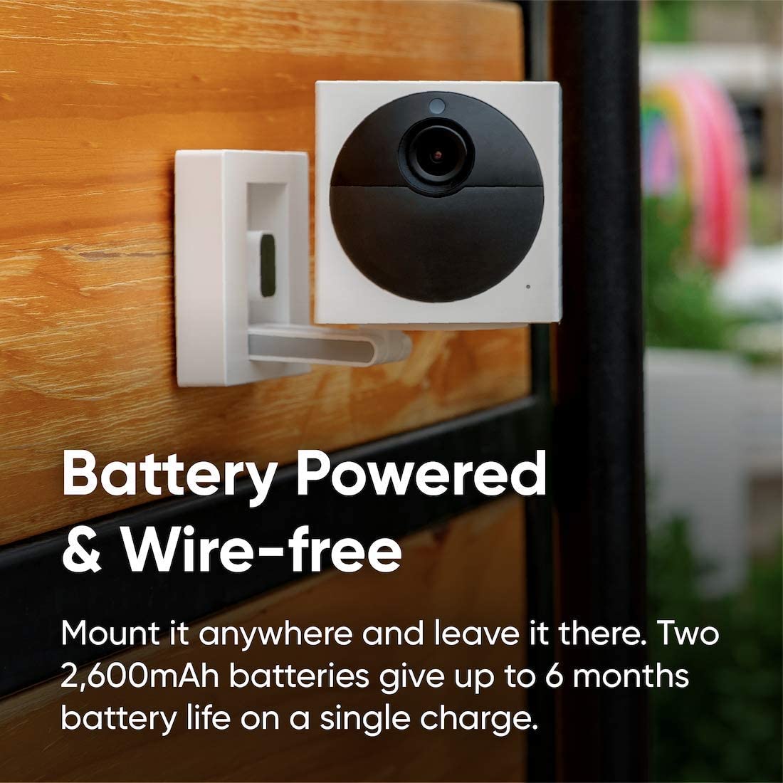 Wyze cam battery store powered